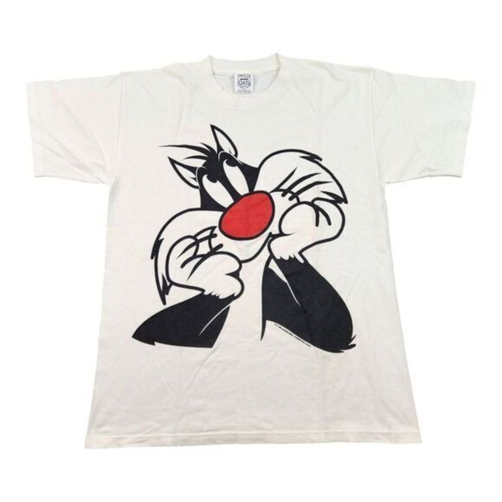 Vintage‎ 1995 Sylvester the Cat Looney Tunes T Shirt Mens XL Wild Oats